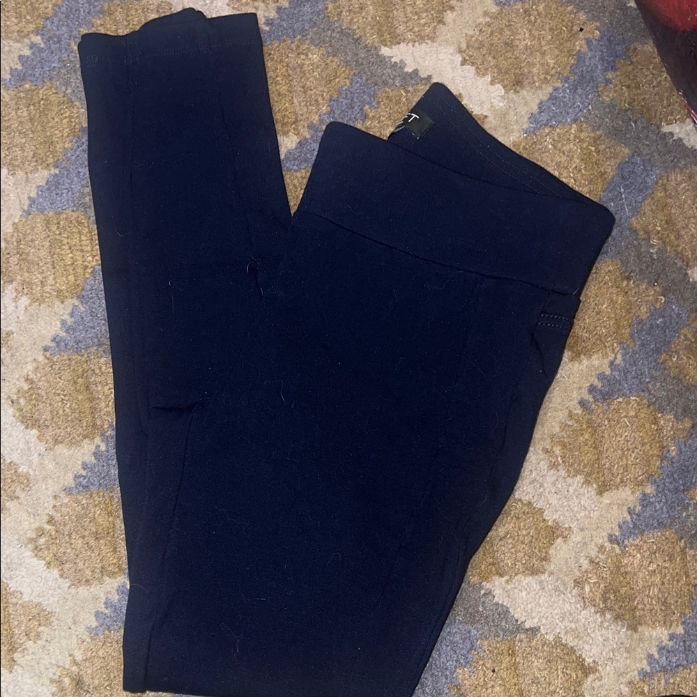 LOFT Women's Neutral Leggings Lot — Black, Navy & Charcoal - Picture 5 of 6